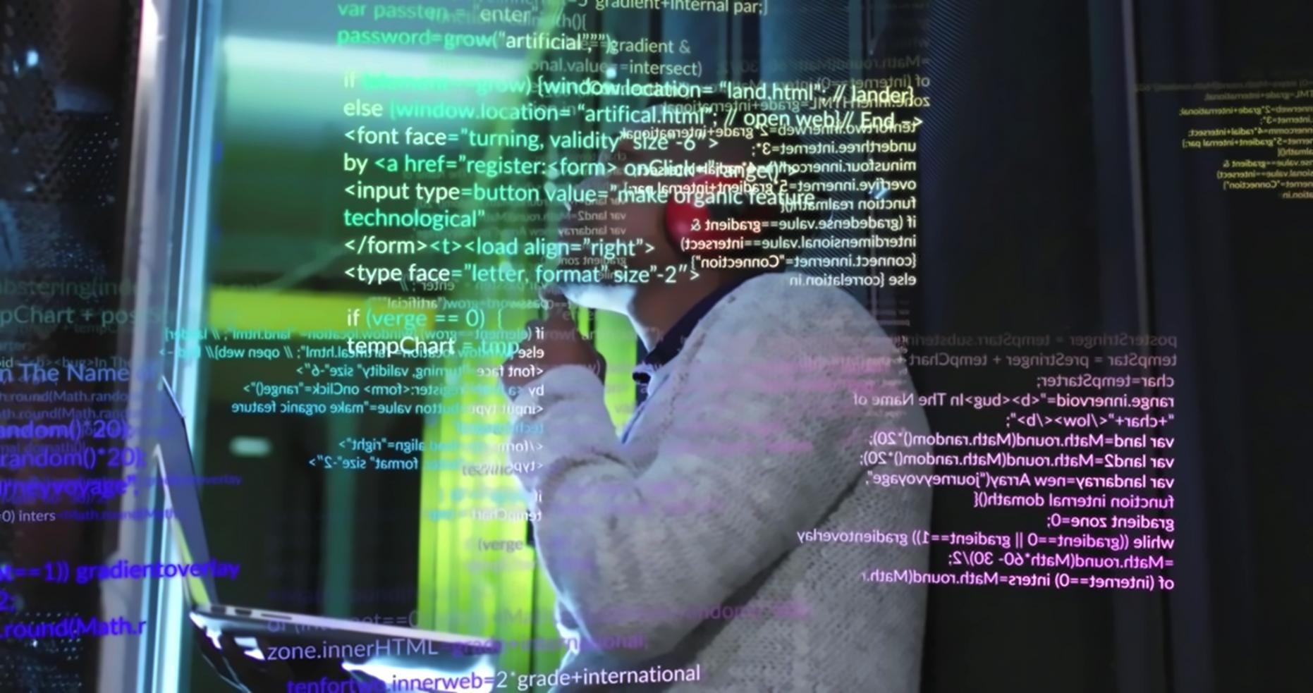 Students working together on game development projects